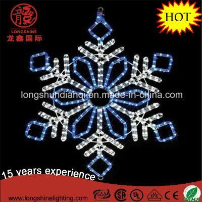 Blue LED 100cm Hanging Rope Snowflake Christmas Light