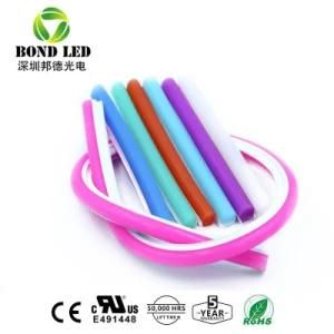 IP67 Outdoor LED Neon Rope Light Strip 12V/24V 6mm Pink and Purple Color Flex Silicone Neon Strip for Signs