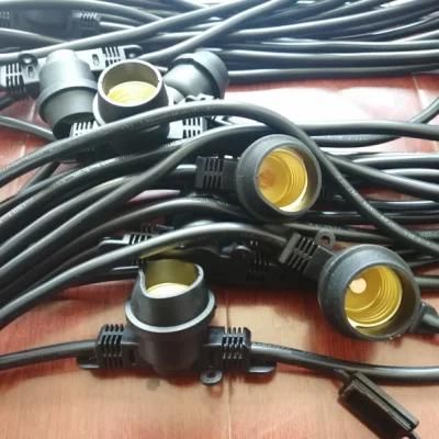 Christmas Holiday Festival Decorating 120V Wag16 Cable E26 Festoon Outdoor String Light