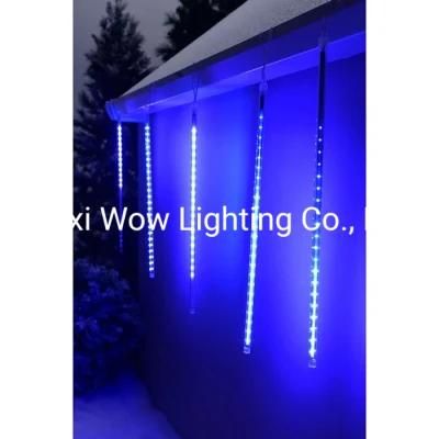 Drop Snowing Snowfall/Meteor Shower Tube with 150-LED 50 Cm Set of 5 - Bright Blue Christmas Lights