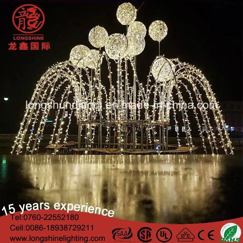 LED 3D Christmas Holiday Fountain Motif Decoration Light