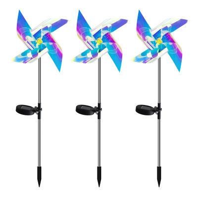 LED Solar Symphony Windmill Floor Lights Outdoor Decorative Garden Lawn Lights