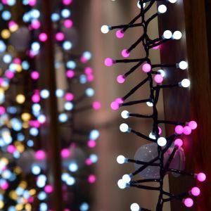 Dreamy Firecracker String Light 3m400LED Pink White for Decoration