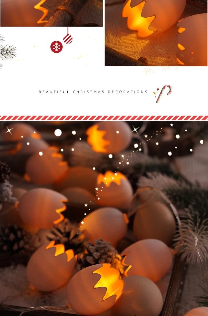 Wholesale Gift Egg Pattern Romantic Battery Operation LED String Light