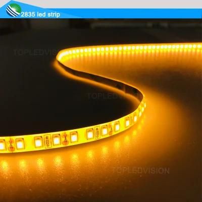 Amber Color SMD2835 LED Lighting Strip 120LEDs with TUV FCC Ce for Decoration Light
