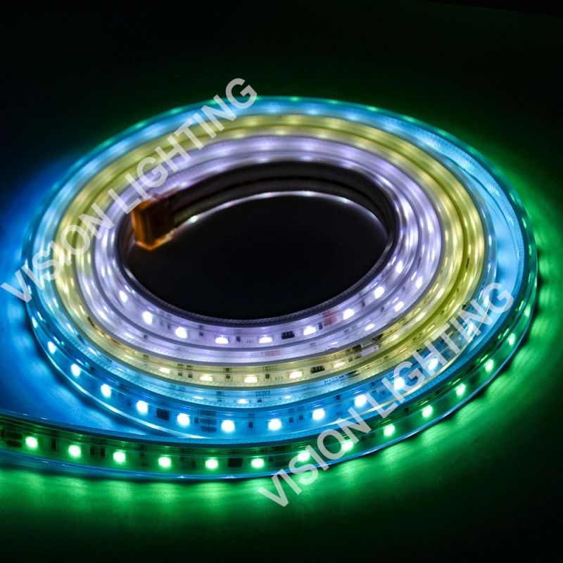 Outdoor Decoration Programmable IP67 Pixels RGB LED Strip Light for Landscape Lighting