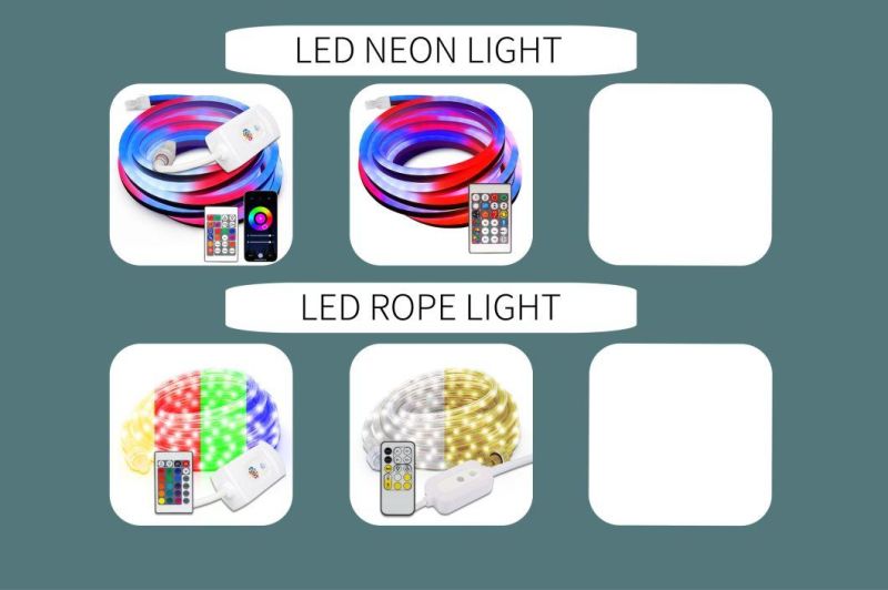 LED Neon Factory Supply for Outdoor Indoor Lighting RGB 220V LED Rope Light