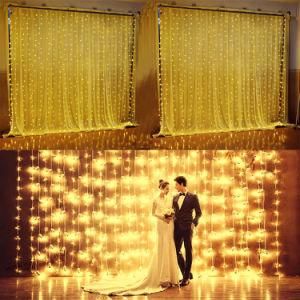 Colorful Outdoor Holiday LED Christmas Decoration 3*1m 144LED Curtain Light