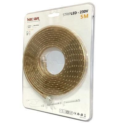 ETL Cert UL Standard 120V LED Strip Warrm White Waterproof IP65