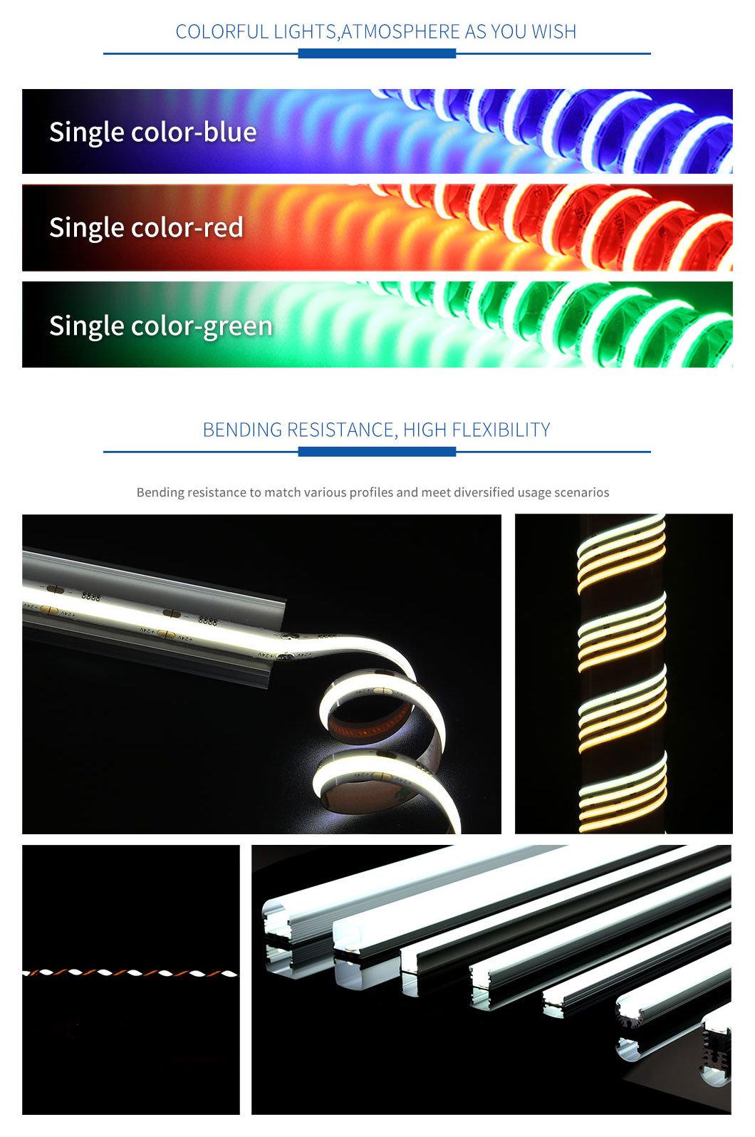 720 LEDs 10mm DC24V COB Single Color LED Strip Lights High CRI90 2700K COB Linear Lighting Strip Flexible LED Strip