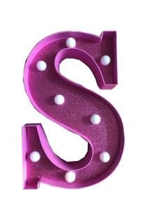 10inch Glitters LED Letters S Light