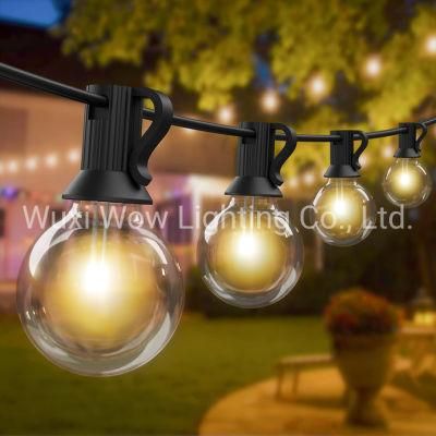 Outdoor String Lights Mains Powered 41FT/12.5m G40 Garden Festoon Light Waterproof Hanging Outside Lights for Garden Patio Bar