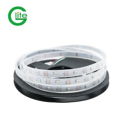 Two Years Warranty CE RoHS Certificate Waterproof Ws2812b Addressable DC5V Flexible Black 2812b Digital Running LED Strip