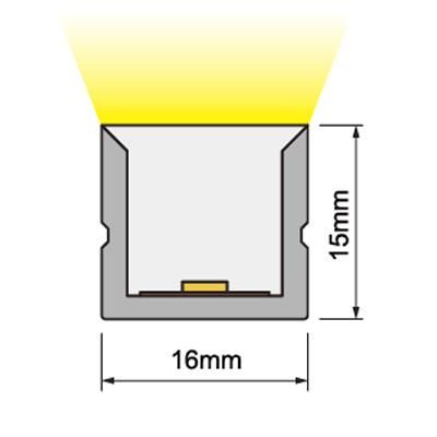 Top View DC 24V IP68 Waterproof Anti UV Flixible LED Neon Linear Light for Indoor &amp; Outdoor Application