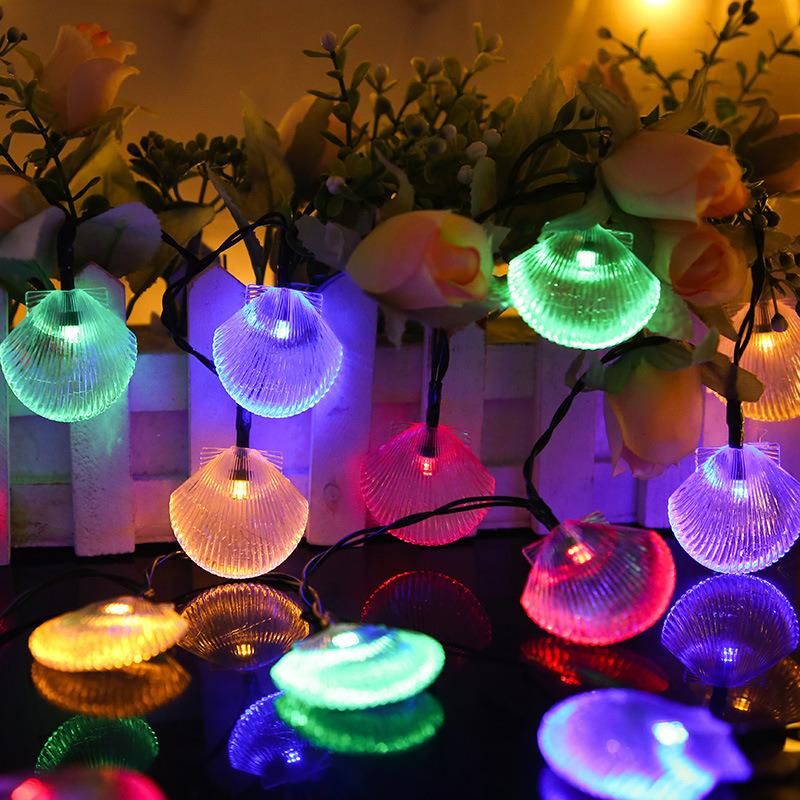 LED Shell Outdoor Waterproof Garden Decorative Light Solar Light String