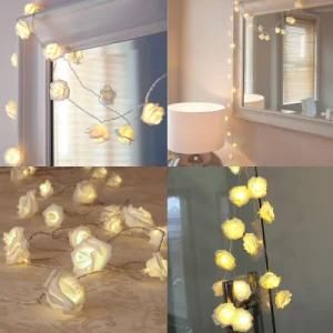 Ce RoHS Approved Popular Rose Battery Light 2m20LEDs for Decoration