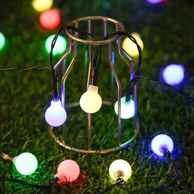 Outdoor Fairy LED Bubble Waterproof Ball Christmas Decorative Lighting Solar LED Fairy String Lights