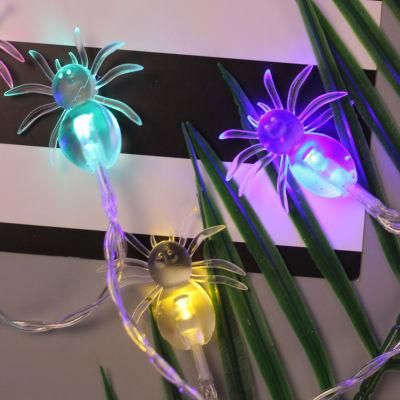 Halloween Spider String Lights, Waterproof String Lighting for Indoor Outdoor Halloween Decoration