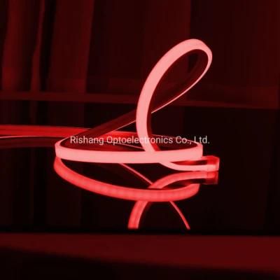 High Lumens 7.2W 2835SMD DC24V Silicone LED Flex Neon Strip Light for Decorative Lighting