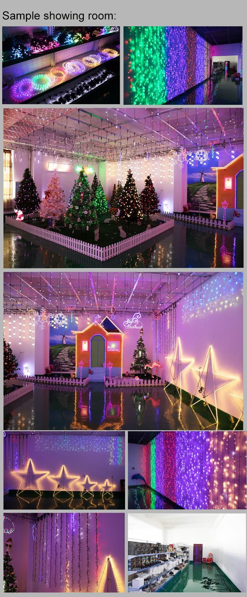 Christmas Decoration IP65 Rubber Cable LED Garland String Light