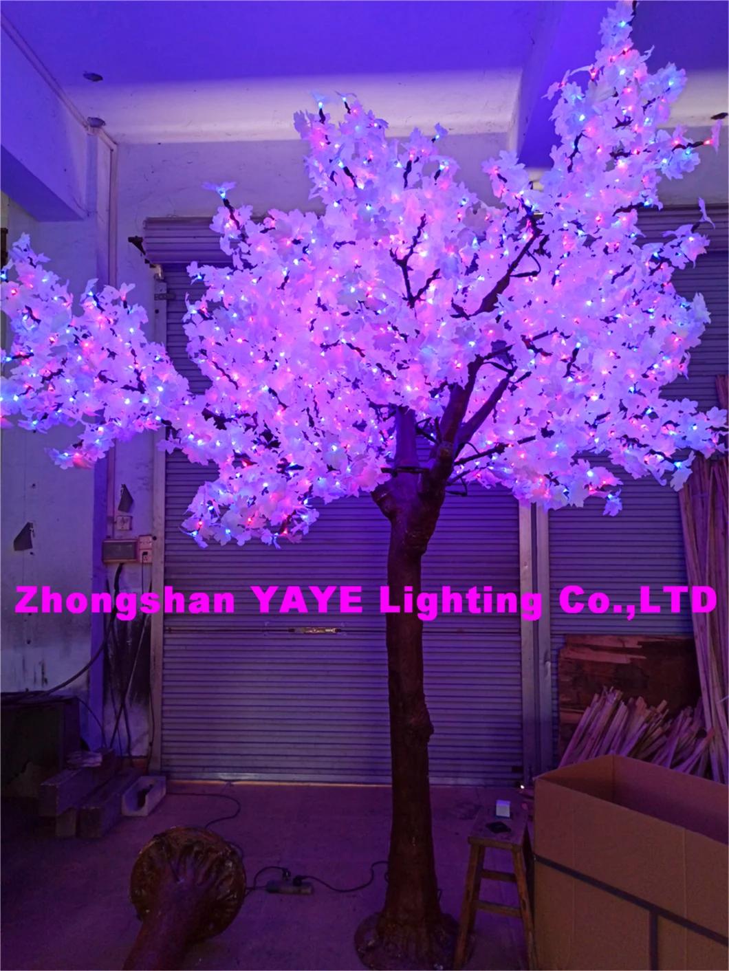 Yaye Hot Sell Outdoor LED Maple Tree Light / Pink LED Maple Tree /Lighted Maple LED Light