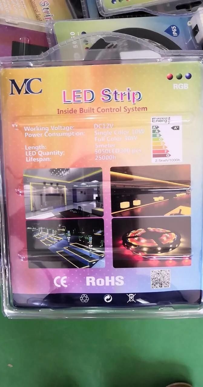 SMD 5050 RGB LED Strip Light Set Waterproof, with Controller and Driver