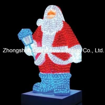 Giant Lighted LED Commercial Grade Santa Claus Christmas Decoration Display