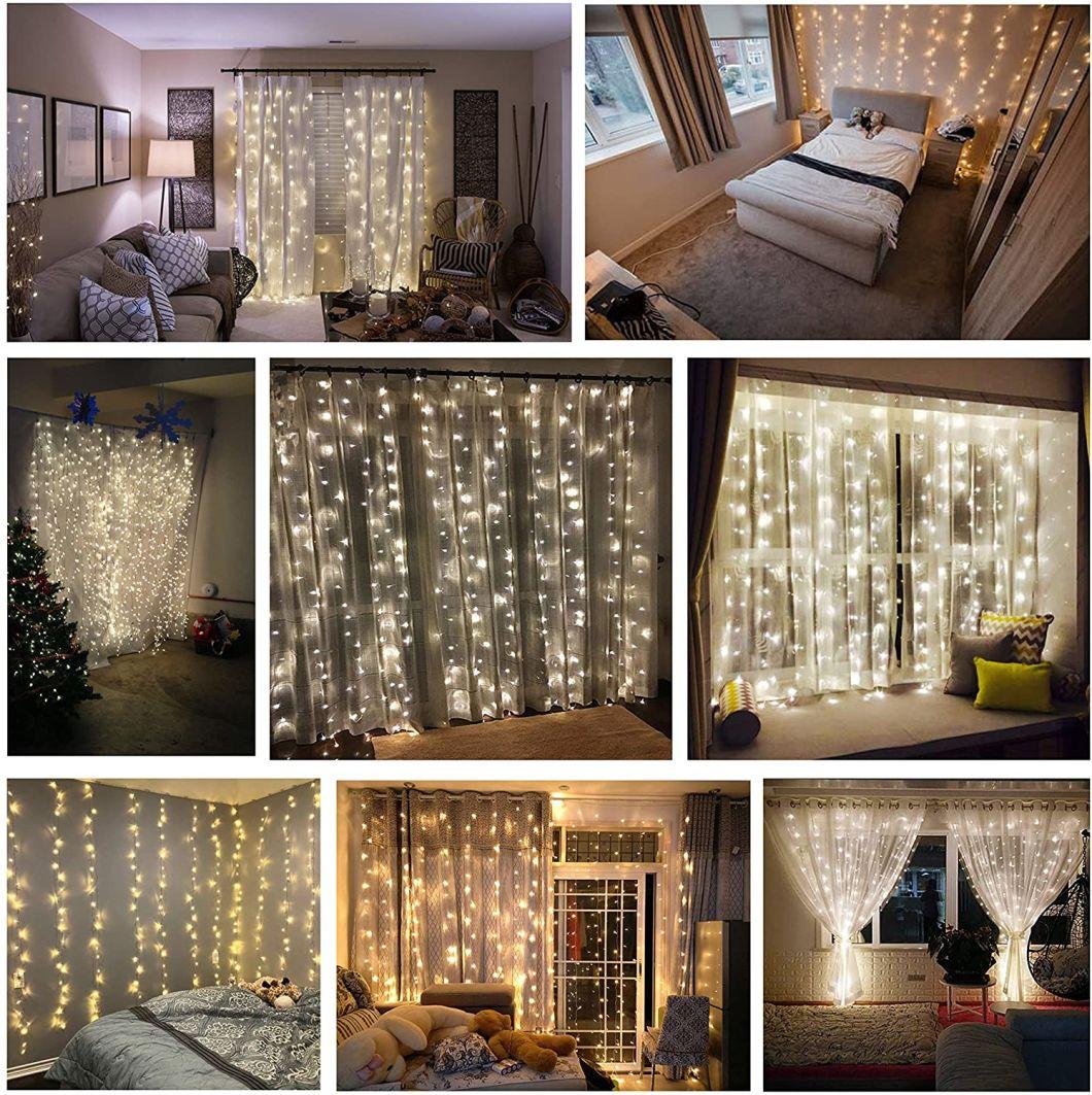 LED String Curtain Lights Fairy Lights for Bedroom
