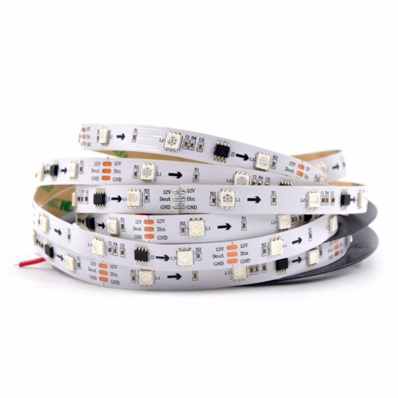 5050 SMD 30LED/M 2811IC Digital 12V Waterproof LED Flexible Strip