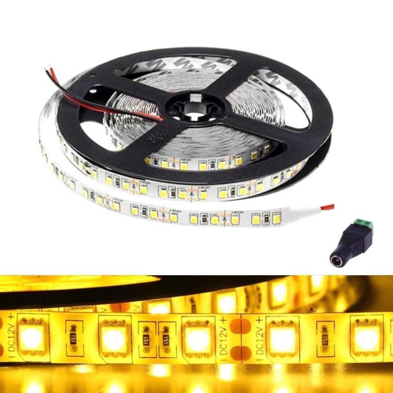 12V 24V Waterproof SMD 5050 3000K LED Strip IP65 60LED/M 5 Metre Hotel Home Decoration