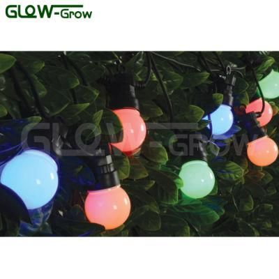 Weatherpoof Multi Coloured LED Festoon Bulb String Light Outdoor Restaurant Decoration