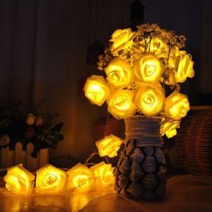 Factory Wholesale Rose Pendant LED Light RGB Holiday Time Lights Christmas Decoration Light