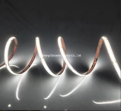 Factory Wholesale 320LEDs 8mm Tape COB Dotless Cuttable Flexible Strip LED