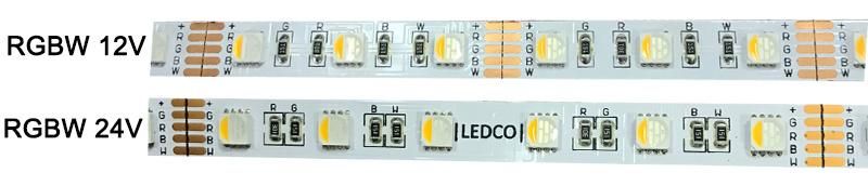 Change Color 5050SMD 12V/24V RGBW 4in1 LED RGB LED Strip