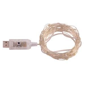 LED Copper Wire String Light 10m Warm White Color/Powered by USB Connect