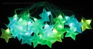 B/O 20 LED 3D Star Lights for Christmas