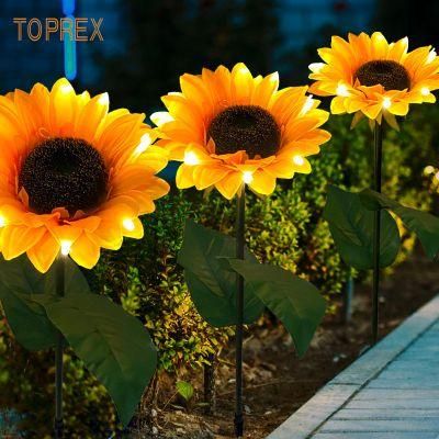 Outdoor Holiday Event Project Wedding Decoration Artificial LED Sunflower Flower