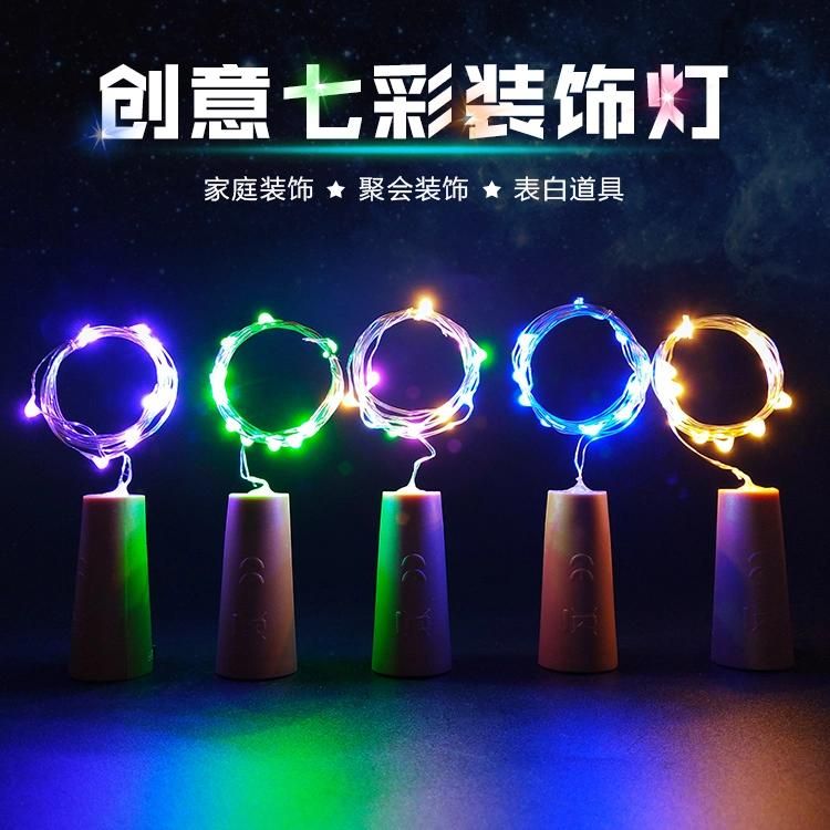 LED String Light for Decoration with Bottle Stopper Anniversary Wedding Christmas Party