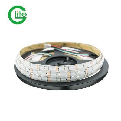 Glite IP67 Addressable Flexible Ws2812 Ring Full Color RGB LED Strip Light Ws2812b