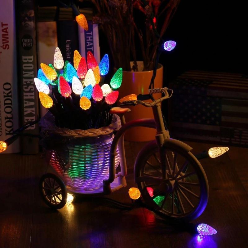 UL M5 C6 C7 C9 LED Fairy Decorative String Lights for Patio and Christmas Tree