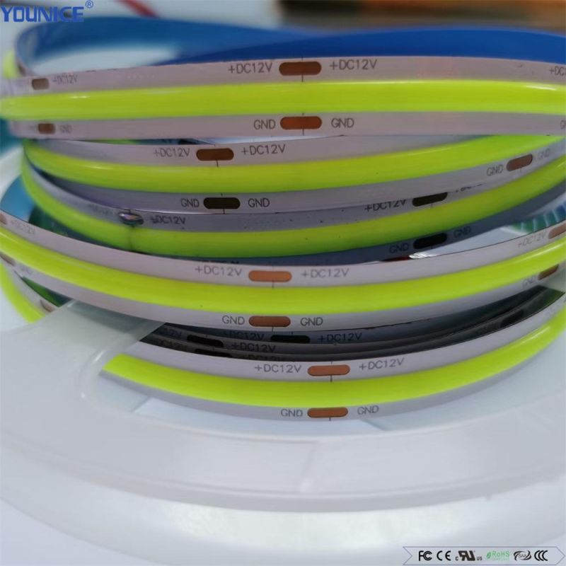 5m Roll 10mm Width Ra90 DC12V LED Flexible COB Strip