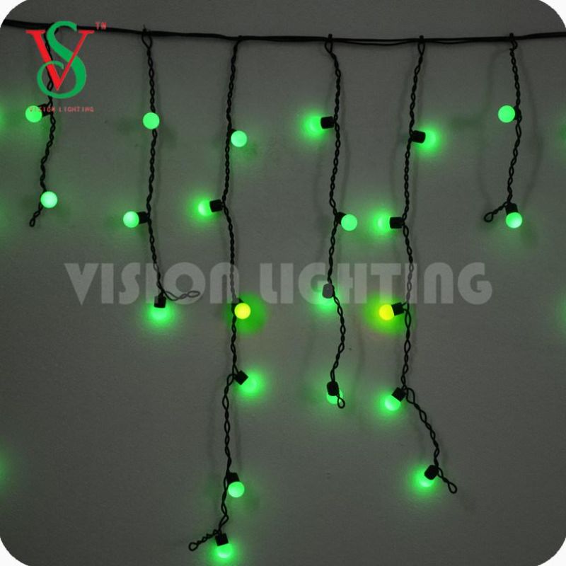 IP65 Christmas Decoration LED Ball Icicle String Light for Outdoor