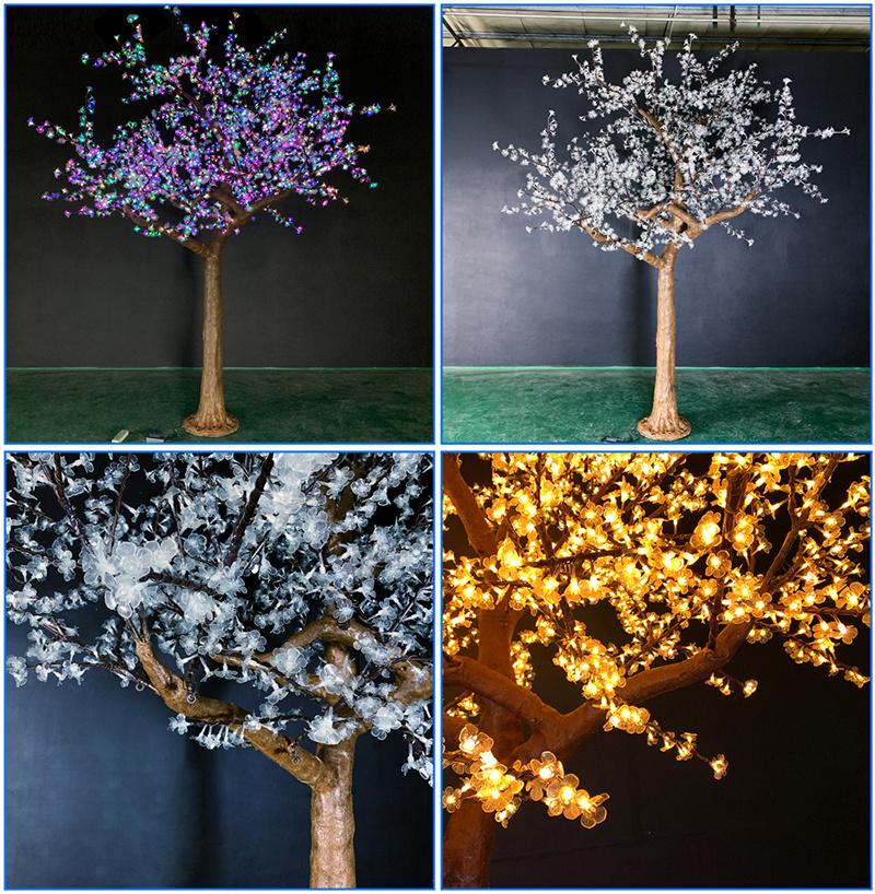 Toprex Decor Event Party Supplier Big Christmas Light Bulbs Customizable IP65 LED Artificial Wedding Tree