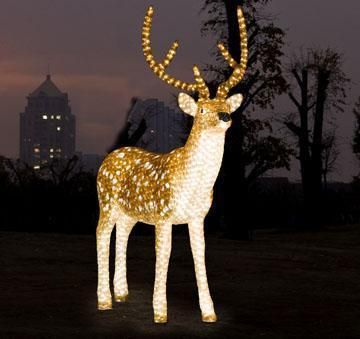 3D Christmas Motif Light LED Reindeer Outdoor