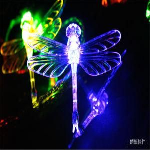 5m 50LED Wall Mounted Battery Operated LED Light Dragonfly Pendant Light for Holiday Wedding Decor