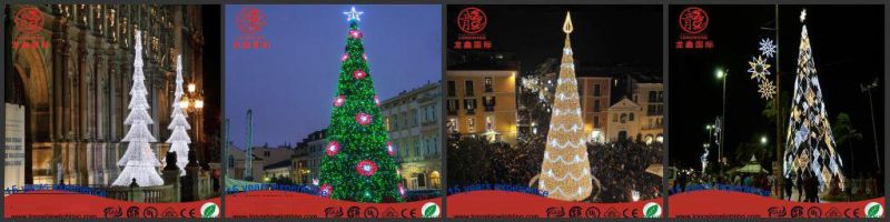 LED Large 3D Garland Christmas Tree Light for Plaza
