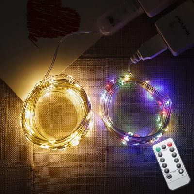 Remote Control Outdoor Christmas LED String Light for Festivals Decoration