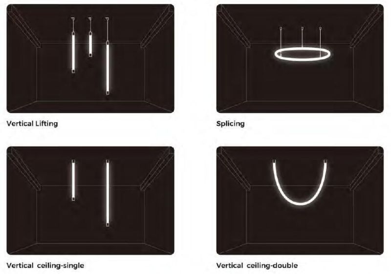 IP67 Silicone UV Resistant Free Bending Reception Halls 360 Degree LED Strip Neon Flex 24V