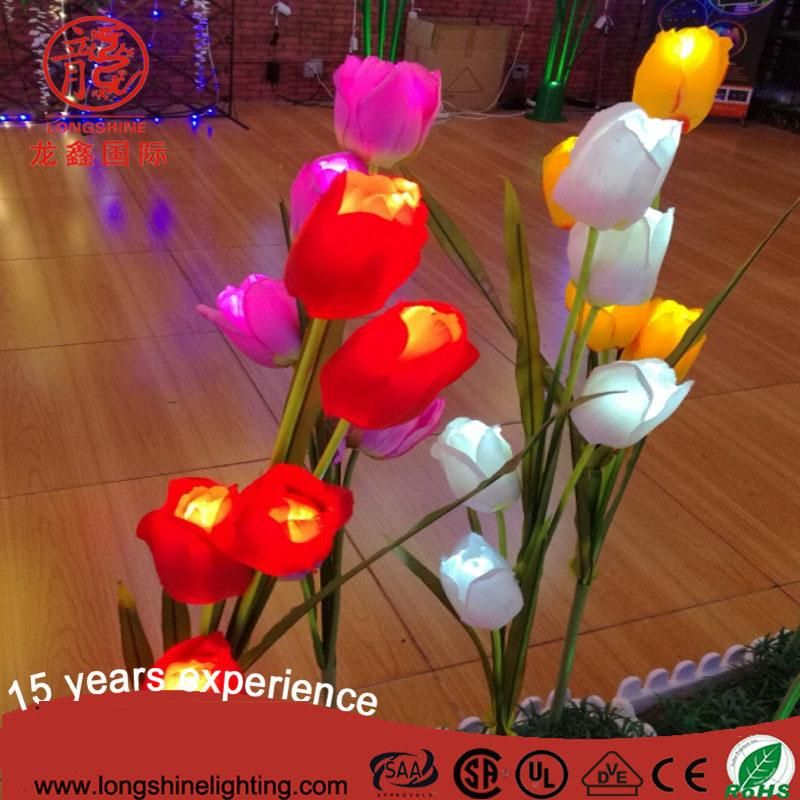 LED Emulation Tulip Flower Light for Decoration