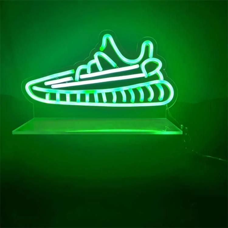 Wholesale China Factory Price Custom Acrylic Shoe LED Neon Sign